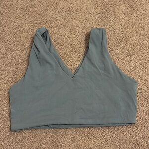 Gymshark V Neck Sports Bra, sz M, turquoise